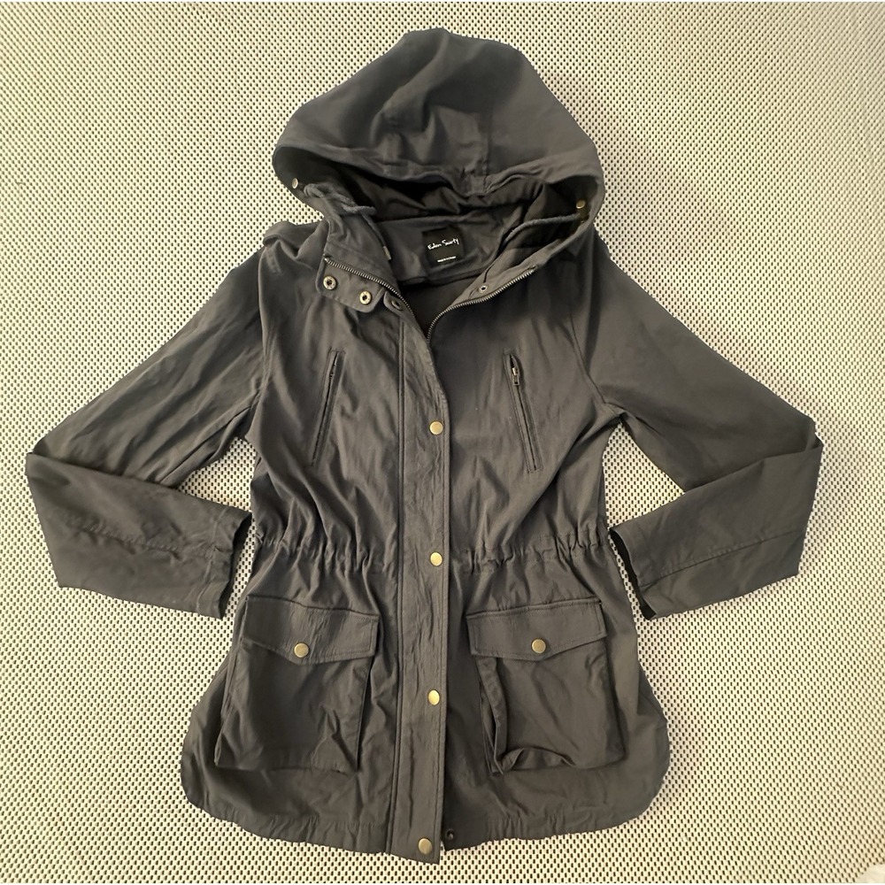 Anthropologie‎ Eden Society Utility Jacket Women Size S Gray Field Cargo Safari